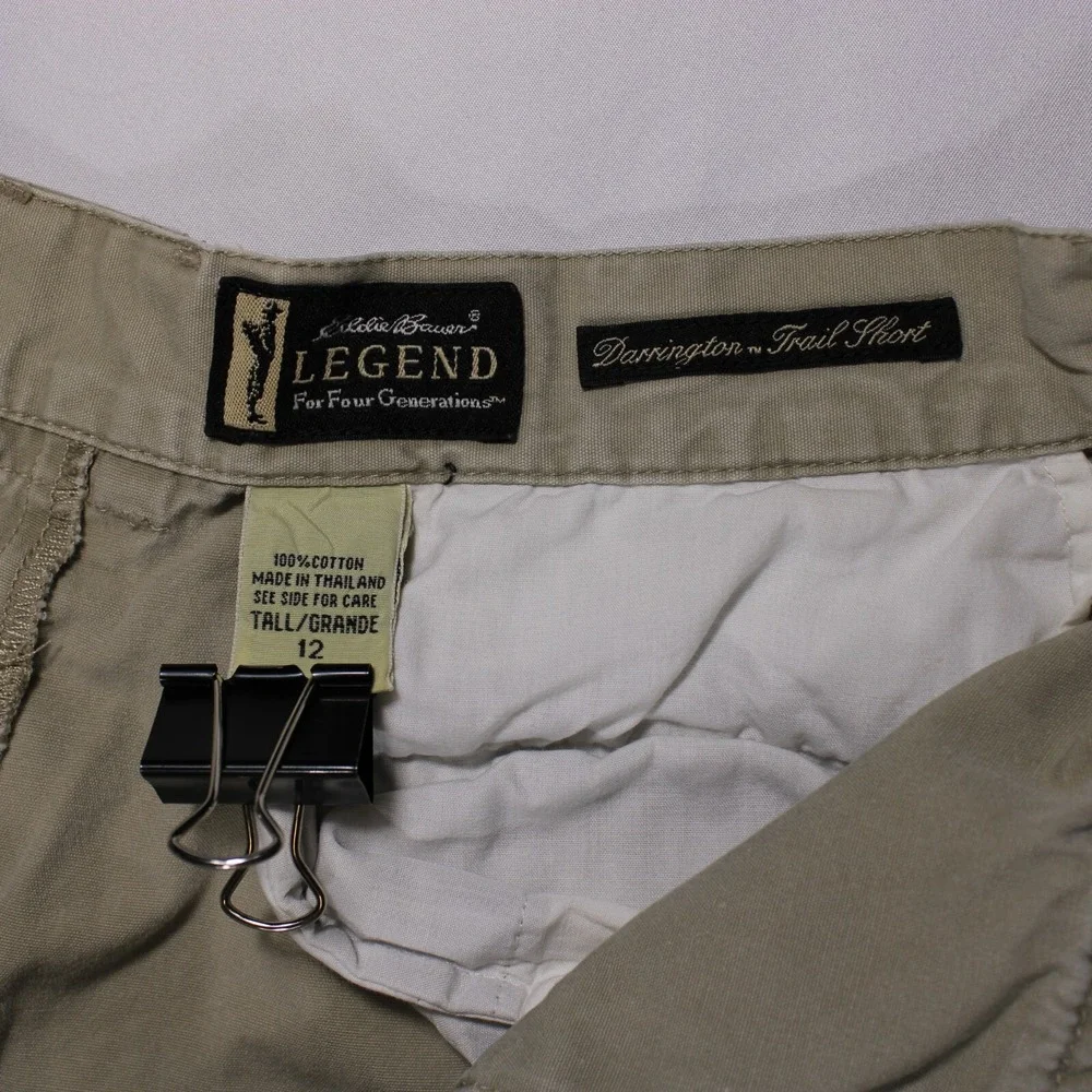 Eddie Bauer Shorts Womens 12 Beige Pockets Darrington Utility Hiking - 30.25x8.5 - Picture 5 of 10